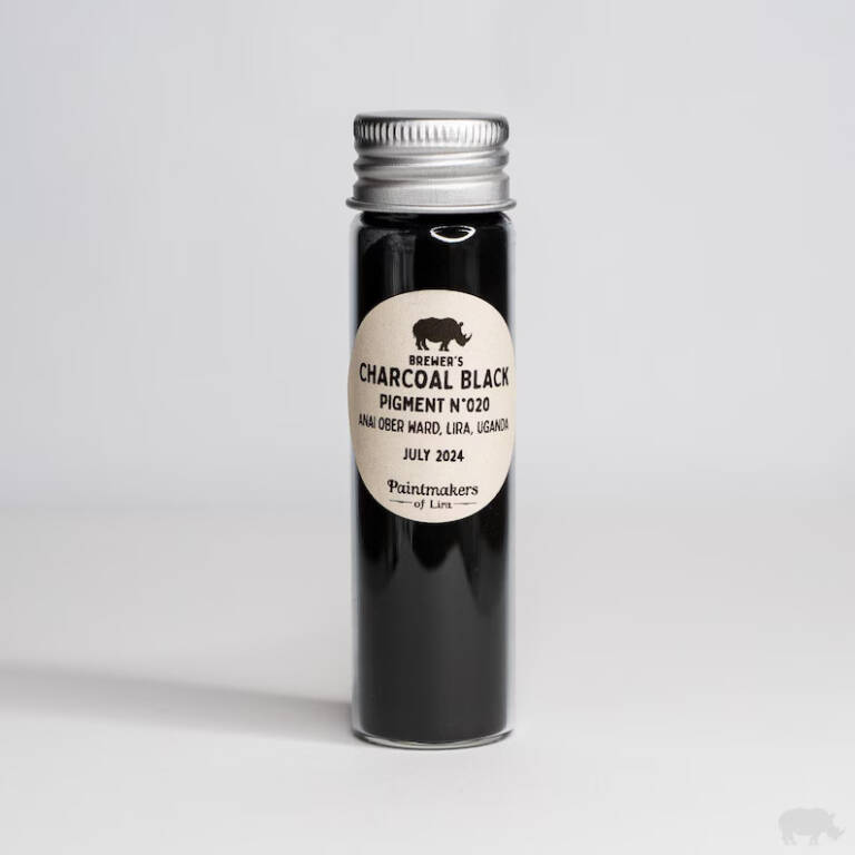 Brewer’s Charcoal Black – Charcoal Pigment(N° 020, Edition: July 2024)Anai Ober Ward, Lira, Uganda