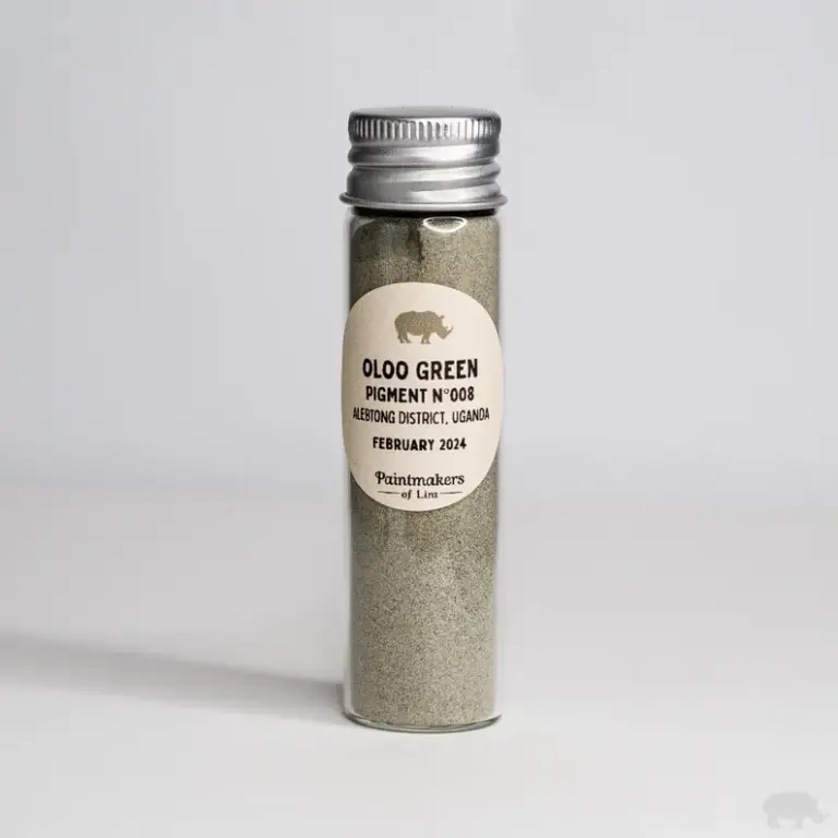 Oloo Green – Natural Earth Pigment(N° 008, Edition: February 2024)Alebtong District, Uganda