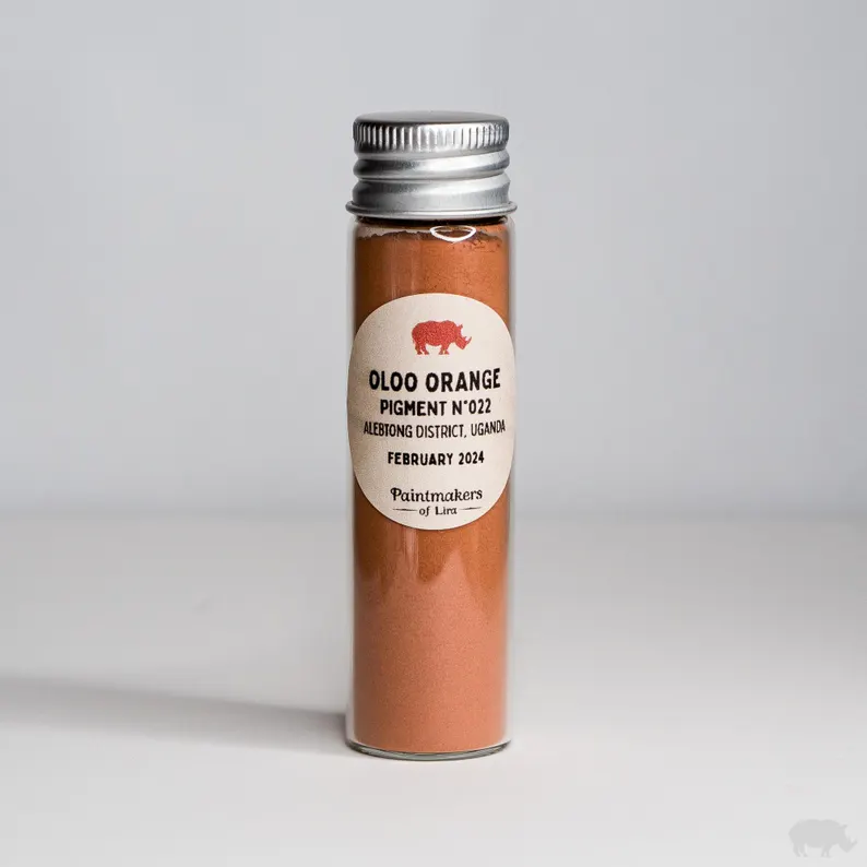 Oloo Orange – Natural Earth Pigment(N° 022, Edition: February 2024)Alebtong District, Uganda